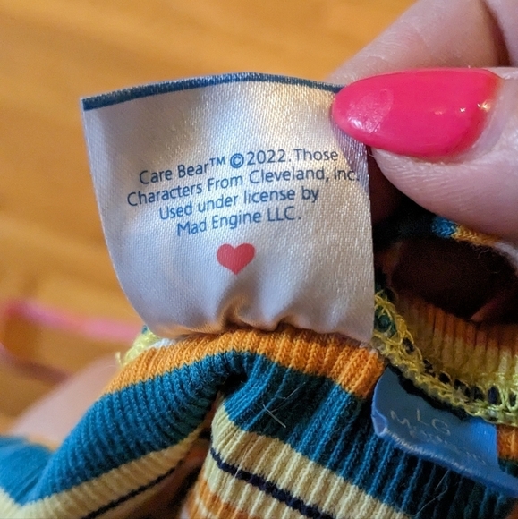 Y2K Care Bears Large Funshine Sunny Racer Back‎ Striped Ribbed Tank Top - Picture 8 of 9